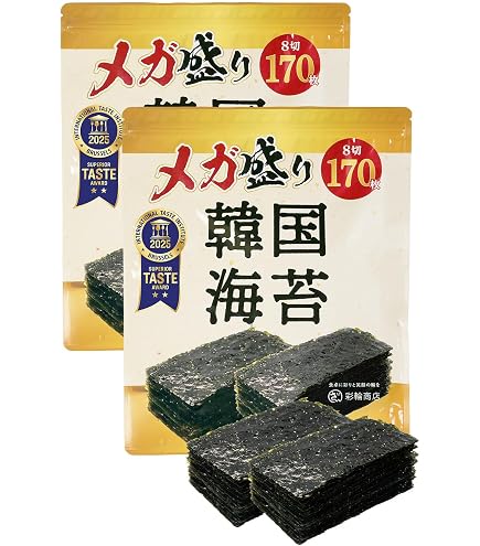 Amazon.co.jp: Argo 韓国のり お買得おまとめパック 8切8枚×12パック